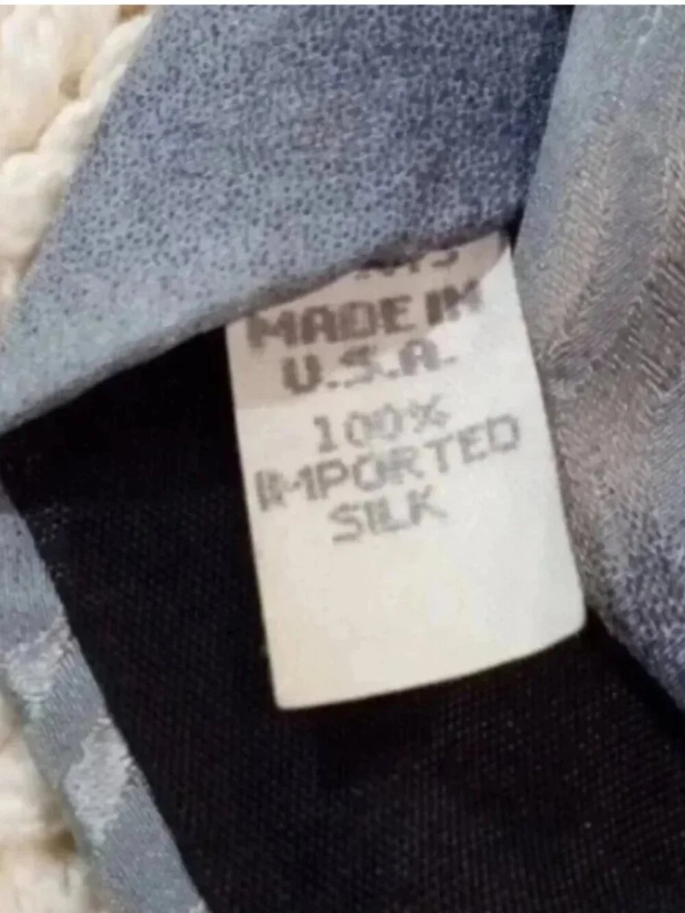 Vintage Silk Tie - Endangered Species of the Sea U.S.A.